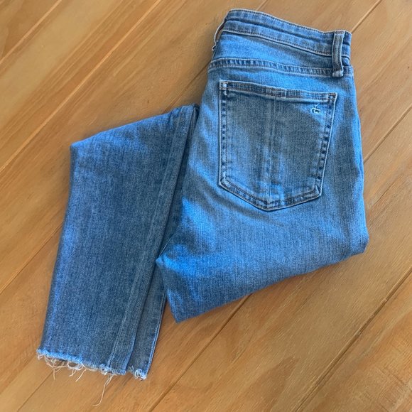 🌺 SOLD rag & bone Nina Highrise Skinny Farrow Button Fly - Picture 6 of 12